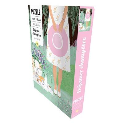 Puzzle Déjeuner champêtre - 1000 pieces + poster - Collectif - Larousse - Jeux livres objets - Publicité Puzzle Déjeuner champêtre - 1000 pieces + poster - Collectif - Larousse - Jeux livres objets - Publicité