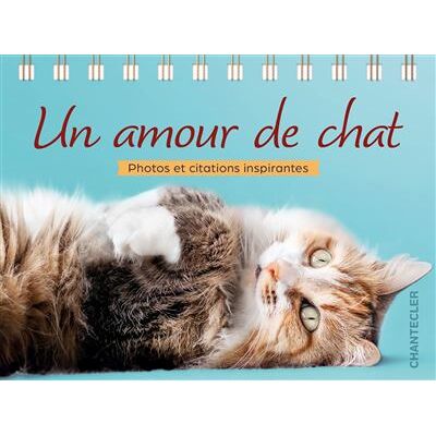 Un amour de chat - Pensées et citations inspirantes Livre avec 1 chevalet - Collectif - Chantecler - relié - Guide - Publicité Un amour de chat - Pensées et citations inspirantes Livre avec 1 chevalet - Collectif - Chantecler - relié - Guide - Publicité