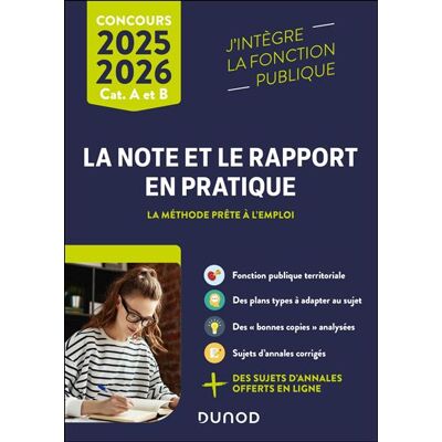 La note et le rapport en pratique - 2025-2026 La méthode prête à l'emploi - Laetitia Godefroy - Dunod - broché - Scolaire / Universitaire - Publicité La note et le rapport en pratique - 2025-2026 La méthode prête à l'emploi - Laetitia Godefroy - Dunod - broché - Scolaire / Universitaire - Publicité