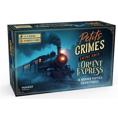Petits crimes entre amis - L'Orient Express 10 murder parties énigmatiques ! - Laurence Cluzel - Mango - Boîte ou accessoire - Jeux livres objets - Publicité Petits crimes entre amis - L'Orient Express 10 murder parties énigmatiques ! - Laurence Cluzel - Mango - Boîte ou accessoire - Jeux livres objets - Publicité