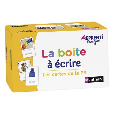 Apprentilangue - PS - La boite à écrire - Les mots - Marianne André-Kerebel - Nathan - Boîte ou accessoire - Scolaire / Universitaire - Publicité Apprentilangue - PS - La boite à écrire - Les mots - Marianne André-Kerebel - Nathan - Boîte ou accessoire - Scolaire / Universitaire - Publicité
