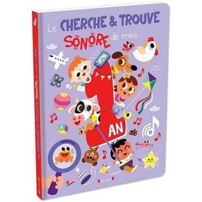 Le cherche et trouve sonore de mes 1 an - Tiago Americo - Grund - cartonné - Livre-jeu - Publicité Le cherche et trouve sonore de mes 1 an - Tiago Americo - Grund - cartonné - Livre-jeu - Publicité