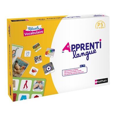 Apprentilangue - Rituels de vocabulaire PS - Marianne André-Kerebel - Nathan - Boîte ou accessoire - Scolaire / Universitaire - Publicité Apprentilangue - Rituels de vocabulaire PS - Marianne André-Kerebel - Nathan - Boîte ou accessoire - Scolaire / Universitaire - Publicité