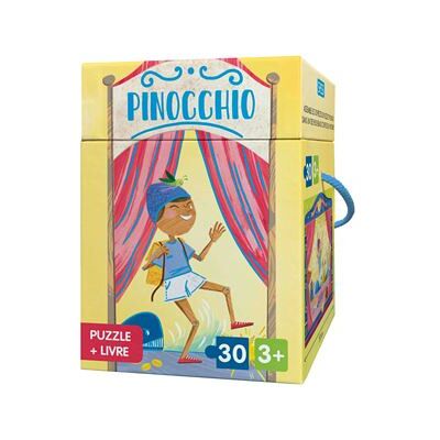 Puzzle + livre - Pinocchio - 1 livre + puzzle 30 pieces - Roberta Marcolin - Sassi - Jeux livres objets - Publicité Puzzle + livre - Pinocchio - 1 livre + puzzle 30 pieces - Roberta Marcolin - Sassi - Jeux livres objets - Publicité
