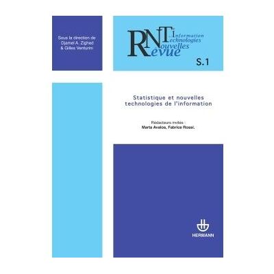 Revue des nouvelles technologies de l'information, n° RNTI-S 1 Statistique et nouvelles technologies de l'information - Djamel A. Zighed - Hermann - broché - Revue - Publicité Revue des nouvelles technologies de l'information, n° RNTI-S 1 Statistique et nouvelles technologies de l'information - Djamel A. Zighed - Hermann - broché - Revue - Publicité
