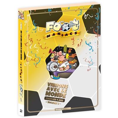 Les Footmaniacs - Anthologie Coupe du monde - tomes 12 et 16 - Henri Jenfèvre - Bamboo Eds - Coffret - Bande dessinée jeunesse - Publicité Les Footmaniacs - Anthologie Coupe du monde - tomes 12 et 16 - Henri Jenfèvre - Bamboo Eds - Coffret - Bande dessinée jeunesse - Publicité