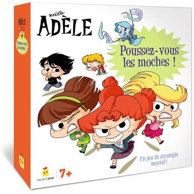 Jeu Mortelle Adèle - Poussez-vous les moches ! - Mr Tan - Bayard Jeunesse - Boîte ou accessoire - Jeux livres objets - Publicité Jeu Mortelle Adèle - Poussez-vous les moches ! - Mr Tan - Bayard Jeunesse - Boîte ou accessoire - Jeux livres objets - Publicité