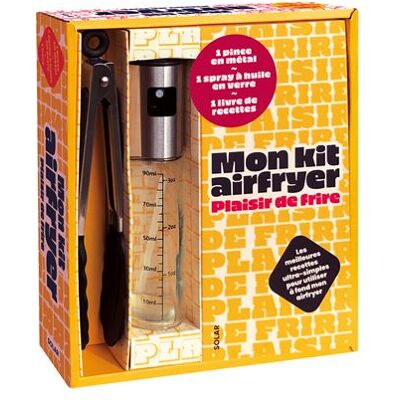 Coffret mon kit airfryer, plaisir de frire 2026 Avec un spray à huile en verre, une pince en métal, un livre de recettes - Dorian Nieto - Solar - Coffret - Jeux livres objets - Publicité Coffret mon kit airfryer, plaisir de frire 2026 Avec un spray à huile en verre, une pince en métal, un livre de recettes - Dorian Nieto - Solar - Coffret - Jeux livres objets - Publicité