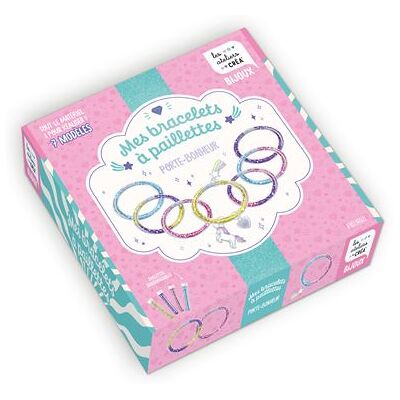 Mes bracelets à paillettes porte-bonheur - - Clémentine Guivarc'h - Fleurus - Jeux livres objets - Publicité Mes bracelets à paillettes porte-bonheur - - Clémentine Guivarc'h - Fleurus - Jeux livres objets - Publicité