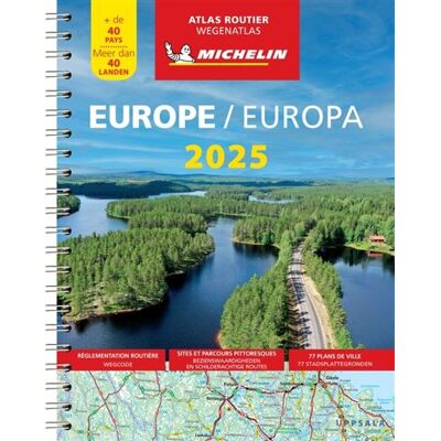 Atlas Europe 2025 (A4-Spirale) - - Collectif - Michelin - Atlas / carte - Publicité Atlas Europe 2025 (A4-Spirale) - - Collectif - Michelin - Atlas / carte - Publicité