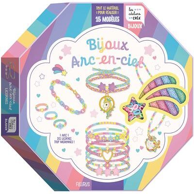 Bijoux arc-en-ciel - Licornes + accessoires - Collectif - Fleurus - Boîte ou accessoire - Jeux livres objets - Publicité Bijoux arc-en-ciel - Licornes + accessoires - Collectif - Fleurus - Boîte ou accessoire - Jeux livres objets - Publicité