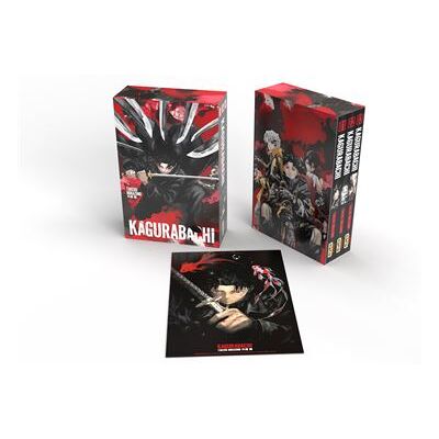 Coffret Kagurabachi T 1 - 2 - 3 + Ex-libris - Takeru Hokazono - Kana Eds - Coffret - Manga - Publicité Coffret Kagurabachi T 1 - 2 - 3 + Ex-libris - Takeru Hokazono - Kana Eds - Coffret - Manga - Publicité