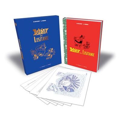 ASTERIX Tome 41 - Artbook - Astérix en Lusitanie - René Goscinny - Albert Rene - Coffret - Beau livre - Publicité ASTERIX Tome 41 - Artbook - Astérix en Lusitanie - René Goscinny - Albert Rene - Coffret - Beau livre - Publicité