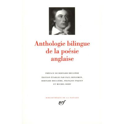 Anthologie bilingue de la poésie anglaise Edition bilingue français-anglais - Collectif - Gallimard - relié - Anthologie - Publicité Anthologie bilingue de la poésie anglaise Edition bilingue français-anglais - Collectif - Gallimard - relié - Anthologie - Publicité