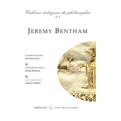 Cahiers critiques de philosophie n° 4 Jeremy Bentham, la logique du pouvoir - Bruno Cany - Hermann - broché - Revue - Publicité Cahiers critiques de philosophie n° 4 Jeremy Bentham, la logique du pouvoir - Bruno Cany - Hermann - broché - Revue - Publicité