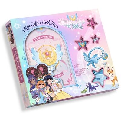 Magical Girls - Mon coffret collector : carnet secret et bijou magique Avec accessoires - Fabs Nocera - Fleurus - Coffret - Jeux livres objets - Publicité Magical Girls - Mon coffret collector : carnet secret et bijou magique Avec accessoires - Fabs Nocera - Fleurus - Coffret - Jeux livres objets - Publicité