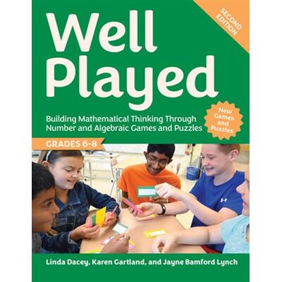 Well Played, Grades 6-8 Building Mathematical Thinking Through Number and Algebraic Games and Puzzles - Linda Dacey - Routledge - ebook (ePub) - Livre - Publicité Well Played, Grades 6-8 Building Mathematical Thinking Through Number and Algebraic Games and Puzzles - Linda Dacey - Routledge - ebook (ePub) - Livre - Publicité