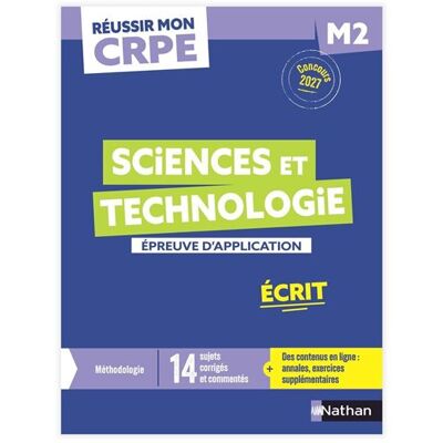 Réussir mon CRPE - Sciences et technologie épreuve d'admissibilité M2 écrit 2027 - Franck Douet - Nathan - broché - Scolaire / Universitaire - Publicité Réussir mon CRPE - Sciences et technologie épreuve d'admissibilité M2 écrit 2027 - Franck Douet - Nathan - broché - Scolaire / Universitaire - Publicité