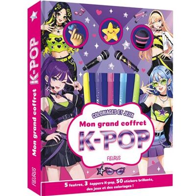 Coffret KPop (feutres et toppers) - Collectif - Fleurus - Coffret - Livre-jeu - Publicité Coffret KPop (feutres et toppers) - Collectif - Fleurus - Coffret - Livre-jeu - Publicité