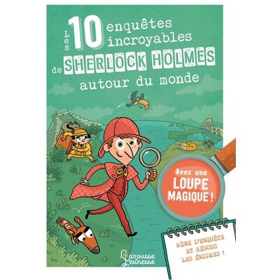 Les 10 enquêtes de Sherlock Holmes autour du monde - Sandra Lebrun - Larousse - cartonné - Livre-jeu - Publicité Les 10 enquêtes de Sherlock Holmes autour du monde - Sandra Lebrun - Larousse - cartonné - Livre-jeu - Publicité