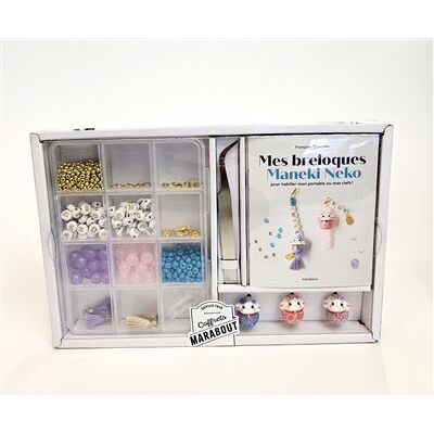 Mes breloques Maneki Neko Pour habiller mon portable ou mes clefs ! - Françoise Vauzeilles - Marabout - Coffret - Jeux livres objets - Publicité Mes breloques Maneki Neko Pour habiller mon portable ou mes clefs ! - Françoise Vauzeilles - Marabout - Coffret - Jeux livres objets - Publicité