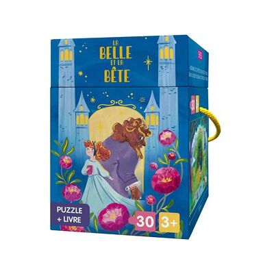 Puzzle + livre - La belle et la bête - 30 pieces - Roberta Marcolin - Sassi - Jeux livres objets - Publicité Puzzle + livre - La belle et la bête - 30 pieces - Roberta Marcolin - Sassi - Jeux livres objets - Publicité