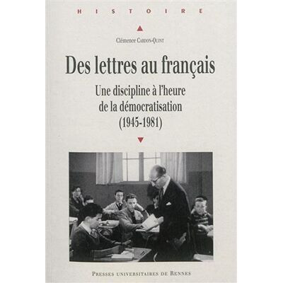 Lettres au francais - Pur - Presses Universitaires Rennes - broché - Etude - Publicité Lettres au francais - Pur - Presses Universitaires Rennes - broché - Etude - Publicité