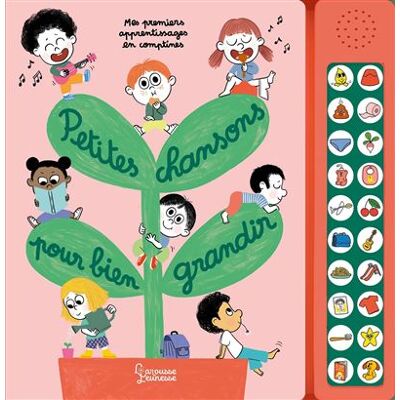 Petites chansons pour bien grandir - Paule Battault - Larousse - cartonné - Comptine, chant - Publicité Petites chansons pour bien grandir - Paule Battault - Larousse - cartonné - Comptine, chant - Publicité