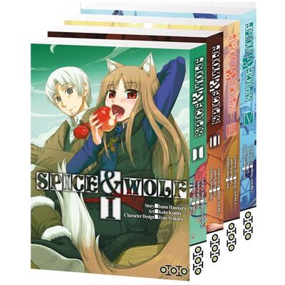 Spice & Wolf Pack T01 à T04 ( 4ex pour le prix de 2ex ) - Isuna Hasekura - Ototo - Coffret - Manga - Publicité Spice & Wolf Pack T01 à T04 ( 4ex pour le prix de 2ex ) - Isuna Hasekura - Ototo - Coffret - Manga - Publicité
