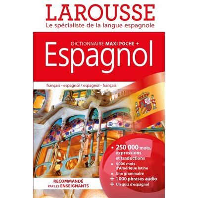 Dictionnaire Larousse Maxipoche Plus Espagnol Edition français-espagnol et espagnol-français - Collectif - Larousse - relié - Dictionnaire et encyclopédie - Publicité Dictionnaire Larousse Maxipoche Plus Espagnol Edition français-espagnol et espagnol-français - Collectif - Larousse - relié - Dictionnaire et encyclopédie - Publicité