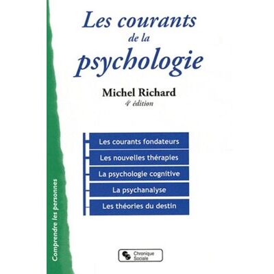 Chronique Sociale Courants de la psychologie (les) 4e edition - Publicité Chronique Sociale Courants de la psychologie (les) 4e edition - Publicité