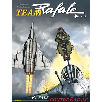 Team Rafale - Tome 13 - Rafale contre Rafale - Frédéric Zumbiehl - Zephyr - cartonné - Bande dessinée - Publicité Team Rafale - Tome 13 - Rafale contre Rafale - Frédéric Zumbiehl - Zephyr - cartonné - Bande dessinée - Publicité