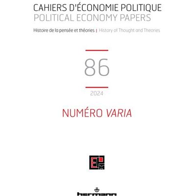 Cahiers d'économie politique n°86 Numéro Varia - Patrick Mardellat - Hermann - broché - Revue - Publicité Cahiers d'économie politique n°86 Numéro Varia - Patrick Mardellat - Hermann - broché - Revue - Publicité