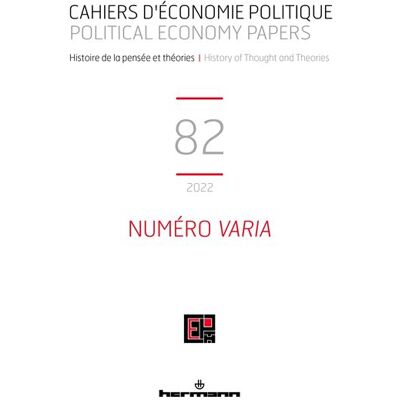 Cahiers d'économie politique n° 82 Numéro varia - Patrick Mardellat - Hermann - broché - Revue - Publicité Cahiers d'économie politique n° 82 Numéro varia - Patrick Mardellat - Hermann - broché - Revue - Publicité