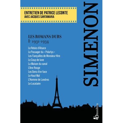 Omnibus Les Romans durs, Tome 1 1931-1934 - Publicité Omnibus Les Romans durs, Tome 1 1931-1934 - Publicité