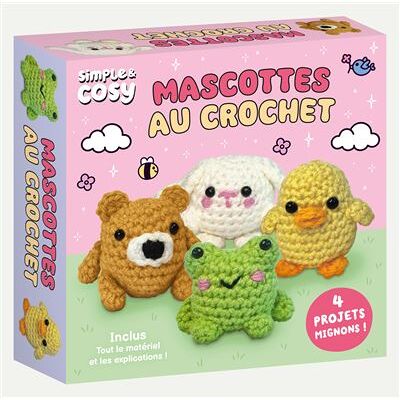 Simple et cosy - Mascottes au crochet 4 projets mignons - Amanda Beechey - Fleurus - Boîte ou accessoire - Guide - Publicité Simple et cosy - Mascottes au crochet 4 projets mignons - Amanda Beechey - Fleurus - Boîte ou accessoire - Guide - Publicité
