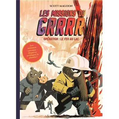 Les Missions du GRRRR - tome 2 - Opération 2 : Le Feu au lac - Scott Magoon - Albin Michel - cartonné - Bande dessinée jeunesse - Publicité Les Missions du GRRRR - tome 2 - Opération 2 : Le Feu au lac - Scott Magoon - Albin Michel - cartonné - Bande dessinée jeunesse - Publicité