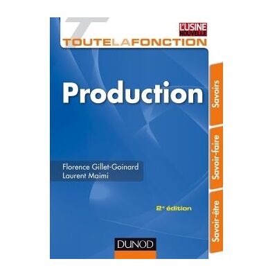 Toute la fonction production - 2ed. - Savoir-être, savoir-faire, savoirs - Florence Gillet-Goinard - Dunod - broché - Etude - Publicité Toute la fonction production - 2ed. - Savoir-être, savoir-faire, savoirs - Florence Gillet-Goinard - Dunod - broché - Etude - Publicité