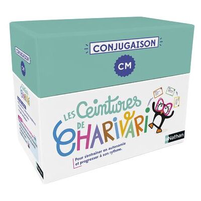 Les ceintures de Charivari - CM - Conjugaison - Delphine Guichard - Nathan - Boîte ou accessoire - Scolaire / Universitaire - Publicité Les ceintures de Charivari - CM - Conjugaison - Delphine Guichard - Nathan - Boîte ou accessoire - Scolaire / Universitaire - Publicité