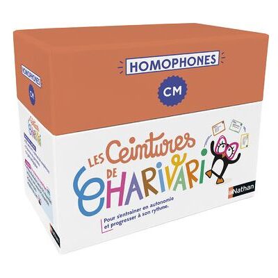 Les ceintures de Charivari - CM - Homophones - Delphine Guichard - Nathan - Boîte ou accessoire - Scolaire / Universitaire - Publicité Les ceintures de Charivari - CM - Homophones - Delphine Guichard - Nathan - Boîte ou accessoire - Scolaire / Universitaire - Publicité