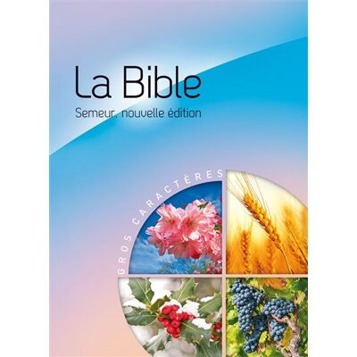 La Bible Version Semeur 2015 avec gros caractères Couverture rigide bleue et rose illustrée - Collectif - Excelsis - relié - Livre - Publicité La Bible Version Semeur 2015 avec gros caractères Couverture rigide bleue et rose illustrée - Collectif - Excelsis - relié - Livre - Publicité