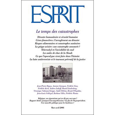 Le temps des catastrophes - Collectif - Esprit - broché - Revue - Publicité Le temps des catastrophes - Collectif - Esprit - broché - Revue - Publicité