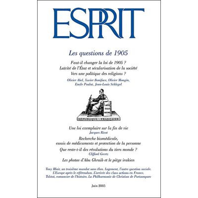 Les questions de 1905 T1668 - Collectif - Esprit - broché - Revue - Publicité Les questions de 1905 T1668 - Collectif - Esprit - broché - Revue - Publicité