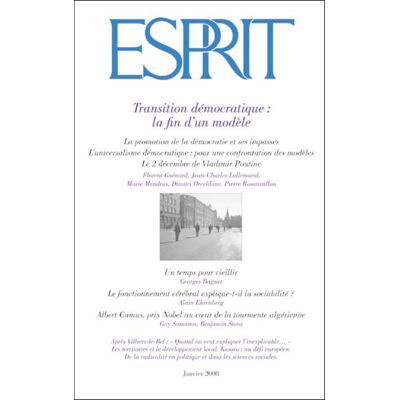 Transition démocratique, la fin d'un modèle - Collectif - Esprit - broché - Revue - Publicité Transition démocratique, la fin d'un modèle - Collectif - Esprit - broché - Revue - Publicité