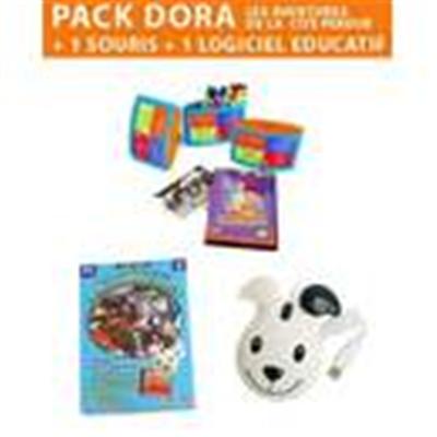 Atari Pack Dora : Les Aventures De La Cité Perdue + 1 Souris + 1 Logiciel Éducatif - Publicité Atari Pack Dora : Les Aventures De La Cité Perdue + 1 Souris + 1 Logiciel Éducatif - Publicité