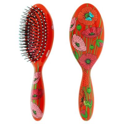 Non communiqué Grande brosse à cheveux - Ladypop Large Coquelicots - Pylones 9 - Publicité Non communiqué Grande brosse à cheveux - Ladypop Large Coquelicots - Pylones 9 - Publicité