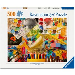 Puzzle Ravensburger Art Studio - 500 Pièces - Publicité Puzzle Ravensburger Art Studio - 500 Pièces - Publicité