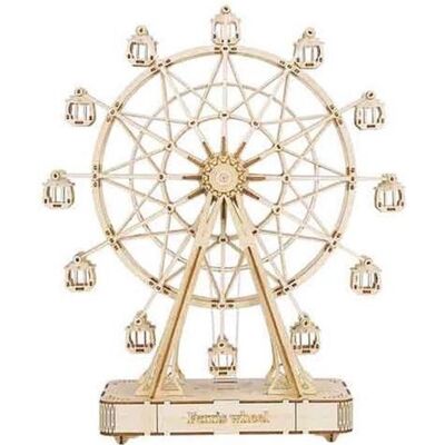 Rolife Robotime Puzzle 3D Grande roue 33,8 cm en bois naturel 232 pièces - Publicité Rolife Robotime Puzzle 3D Grande roue 33,8 cm en bois naturel 232 pièces - Publicité