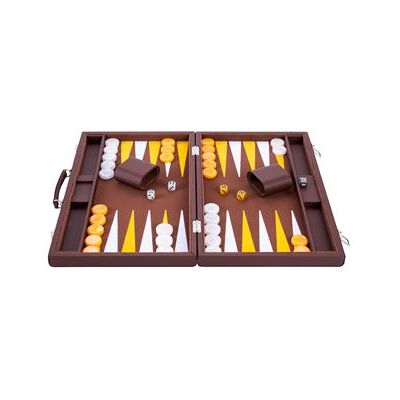 ENGELHART - 250525 - Bois - Simili-cuir - Jeu de backgammon - Publicité ENGELHART - 250525 - Bois - Simili-cuir - Jeu de backgammon - Publicité