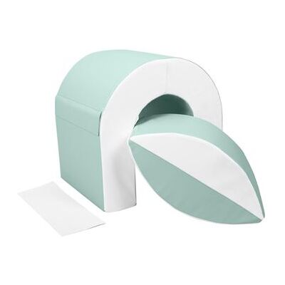 Non communiqué Set de 2 blocs en mousse menthe Blanc - Publicité Non communiqué Set de 2 blocs en mousse menthe Blanc - Publicité